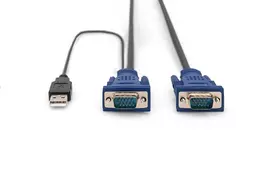 ps2 laidas - Digitus KVM Cable PS/2 for KVM consoles Black - 3 nuotrauka