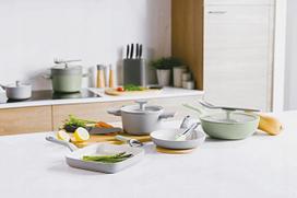 berghoff keptuve - BergHOFF Leo Balance Moonmist 3950424, 32 cm, aliuminis - 2 nuotrauka