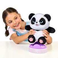 panda zaislai - Little Live Pets Interaktyvus pliušinis pandos mažylis, 25 cm (White/Black) - 2 nuotrauka