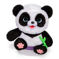 panda zaislai - Little Live Pets Interaktyvus pliušinis pandos mažylis, 25 cm (White/Black) - 5 nuotrauka