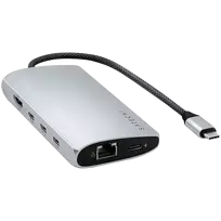 laptop 2 1 - „Satechi“ USB-C kelių prievadų adapteris 8K su Ethernet V3 – sidabrinis - 2 nuotrauka
