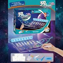 3d magnetinis - WOOPIE 3D magnetinė piešimo lenta su LED apšvietimu - 3 nuotrauka