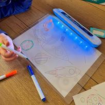 3d magnetinis - WOOPIE 3D magnetinė piešimo lenta su LED apšvietimu - 5 nuotrauka