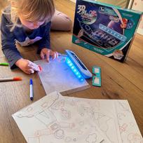 3d magnetinis - WOOPIE 3D magnetinė piešimo lenta su LED apšvietimu - 6 nuotrauka