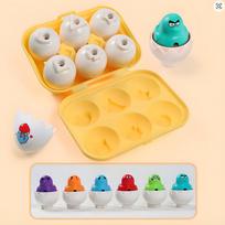 delione kiausiniai - Woopie Montessori Match Shapes formų rūšiavimo dėlionė 6 vnt - 4 nuotrauka