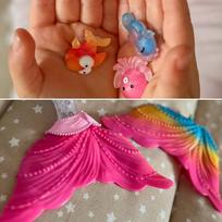 undinele lele - WOOPIE Lėlė Undinėlė Gina Magic Rainbow su priedais - 6 nuotrauka