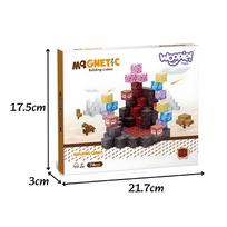 pixelai - WOOPIE Magnetiniai kubeliai konstruktorius „Pixels“ 74 vnt. - 2 nuotrauka
