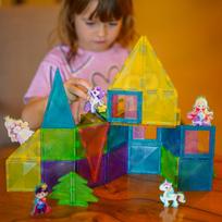 3d magnetinis - Woopie magnetiniai konstruktoriai 3D edukacinis rinkinys „Pasakų pilis“ 55 vnt - 9 nuotrauka