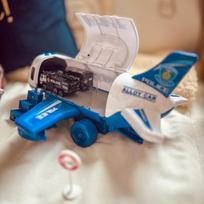 kelio zenklai - Woopie policijos lėktuvas–transporteris su 3 policijos automobiliais XL - 13 nuotrauka