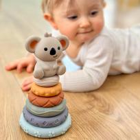 zaislai meskiukai - WOOPIE BABY 51718 3-in-1 sensorinių kaladėlių rinkinys su meškiuku - 8 nuotrauka