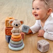 zaislai meskiukai - WOOPIE BABY 51718 3-in-1 sensorinių kaladėlių rinkinys su meškiuku - 12 nuotrauka