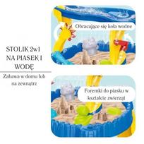 stalai ir kedes - Woopie vandens stalas XL su kėde 2in1, delfinas 12 vnt - 6 nuotrauka