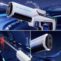elektrinis vaikams - Woopie elektrinis vandens pistoletas Automatic Blaster - 4 nuotrauka