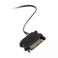 fan - Kolink 1-4 PWM Fan Splitter Cable 35 cm, braided Juodas (Black) - 3 nuotrauka