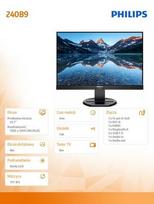 75hz monitorius - Philips 240B9 - 7 nuotrauka