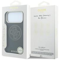 iphone telefonai - Guess Perforated 4G Gold Logo Magsafe Case, skirtas iPhone 17 Pro / 18 Pro – juodos spalvos - 2 nuotrauka