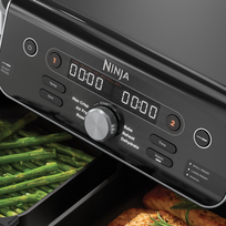 air fryer dual - Ninja DualZone XL DZ950EU, 9,5 L, 2470 W, Juoda/Pilka (Black/Grey) - 2 nuotrauka