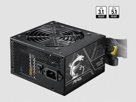 750w power supply - MSI MAG A750BN PCIE5 II 750W 80 PLUS Bronze Juodas (Black) - 1 nuotrauka