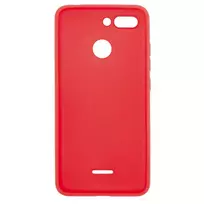 xiaomi redmi 6 deklas - Korpuso galas, galinis dangtelis Evelatus         Xiaomi      Redmi 6 Silicone Case       Red - 2 nuotrauka