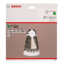 pjovimo diskas medienai - Pjovimo diskas medienai Bosch OPTILINE WOOD; 165x2,6x30,0 mm; Z36; 15° - 2 nuotrauka