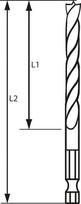 graztas sesiakampis - Grąžtas medienai Bosch HSS; 4x87,5 mm - 4 nuotrauka