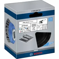 plienas diskai - Vielinis šlifavimo diskas BOSCH X-LOCK 75mm 0,5mm plienas - 4 nuotrauka