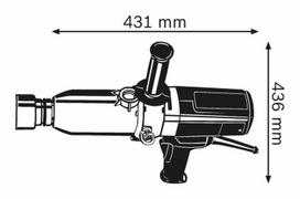 elektrinis smuginis verzliasukis - Bosch GDS 30 Professional - 2 nuotrauka