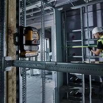 dewalt 18v akumuliatoriai - Kryžminis lazerinis nivelyras DeWalt DCLE34021D1-QW; 18 V; 1x2,0 Ah akum. - 2 nuotrauka
