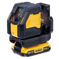 dewalt 18v akumuliatoriai - Kryžminis lazerinis nivelyras DeWalt DCLE34021D1-QW; 18 V; 1x2,0 Ah akum. - 6 nuotrauka