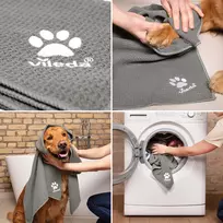 grindu valymo rinkinys - Vileda Pet Pro ALWAYS CLEAN grindų valymo rinkinys, 3 dalių, raudonas (Red) - 2 nuotrauka