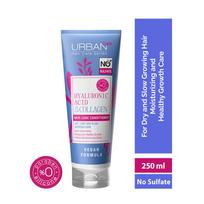 kolagenas - Urban Care Hyaluronic Acid & Collagen Drėkinantis kondicionierius plaukams, 250ml - 3 nuotrauka