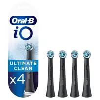 Oral-B iO UltimateClean ORAIOB4BK dantų šepetėlio galvutės, 4 vnt. Juoda