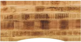 vidaXL Rašomojo stalo stalviršis su linkiu, mango masyvas (Mango), 140x50x2,5 cm