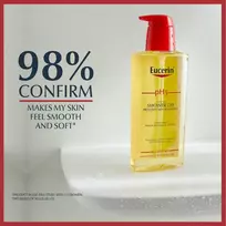 eucerin dusui - EUCERIN dušo aliejus jautriai odai PH5 SKIN-PROTECTION, 400 ml - 3 nuotrauka