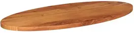 Stalviršis, 100x40x2,5cm, akacijos masyvas, ovalo formos