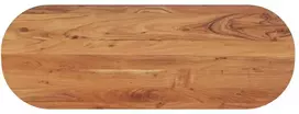 Stalviršis, 140x50x3,8cm, akacijos masyvas, ovalo formos