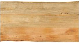 Stalviršis, 120x60x3,8cm, mango masyvas, su gyvu kraštu