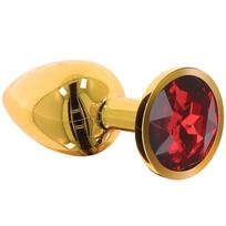 Taboom Butt Plug with Diamond Jewel L, auksinis-raudonas