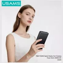 powerbank 20w - Usams PB80, 10000mAh, 20W, baltas (white) - 2 nuotrauka