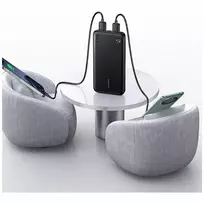 10000 power bank - USAMS PB83, 10000mAh, 2xUSB-A, 1xUSB-C, baltas (white) - 5 nuotrauka