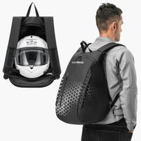 l salmas - Rockbros H36 Backpack with Helmet Holder 14.5L Black - 6 nuotrauka