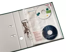 imautes - Leitz Įmautės Esselte, A4, 130 mikr., su kišene 2 CD dėklams (5) 0810-002 - 3 nuotrauka