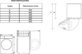 skalbimo masinos 7kg - Heinner HWM-HMN7012IVSMA - 3 nuotrauka