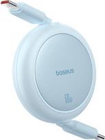 usb c laidas 60w - Baseus Free2Pull Mini USB-C į USB-C 60W USB laidas, 1m Mėlynas (Blue) - 5 nuotrauka