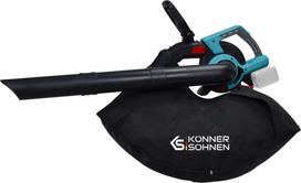 lapu siurblys pustuvas - KONNER & SOHNEN KS LBV-40V-240 2x4.0Ah  - 4 nuotrauka