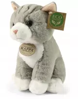 Pliušinis žaislas Rappa Eco-Friendly Soft Collection katė, pilka (Grey), 23 cm