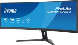 curved monitorius - iiyama ProLite XCB4594DQSU-B1 44.5", VA, DQHD, 75Hz, lenktas - 7 nuotrauka