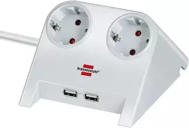 brennenstuhl 1.8 - Brennenstuhl Desktop-Power USB-Charger White - 2 nuotrauka