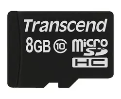 kortele sdhc - Atminties kortelė Transcend microSDHC 8GB CL10 - 2 nuotrauka
