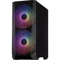 gaming pc kompiuteris - Kompiuterio korpusas Inter-Tech IT-3503 Airstream, juoda - 2 nuotrauka